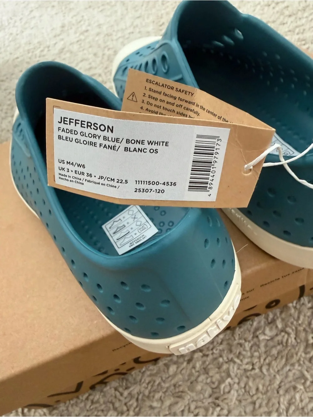 Native Shoes Teal Slip-On Shoes